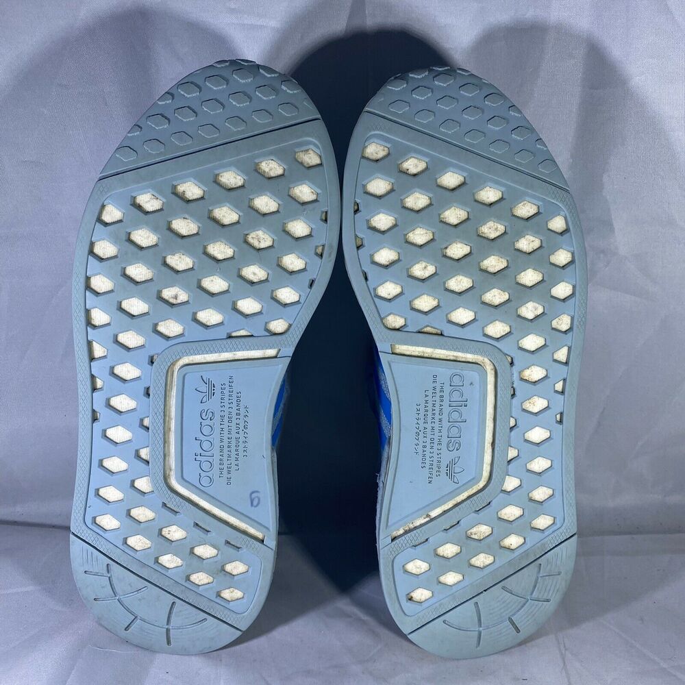 adidas Nmd_R1 Sneakers Shoes Grey Shock Cyan - Picture 8 of 10